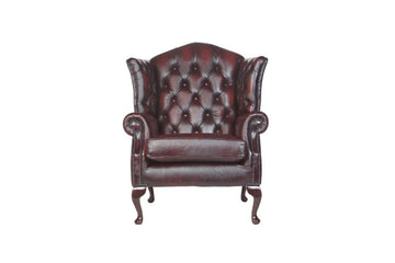 Victoria | Canterbury Highback Chair | Antique Red