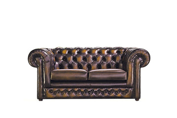 Chesterfield | 2 Seater Sofa | Antique Gold