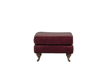 Darcy | Footstool | Vintage Oxblood