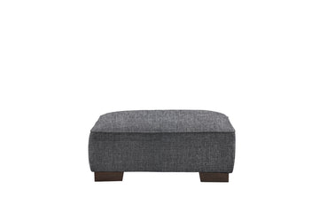 Denver | Footstool | Hopsack Charcoal