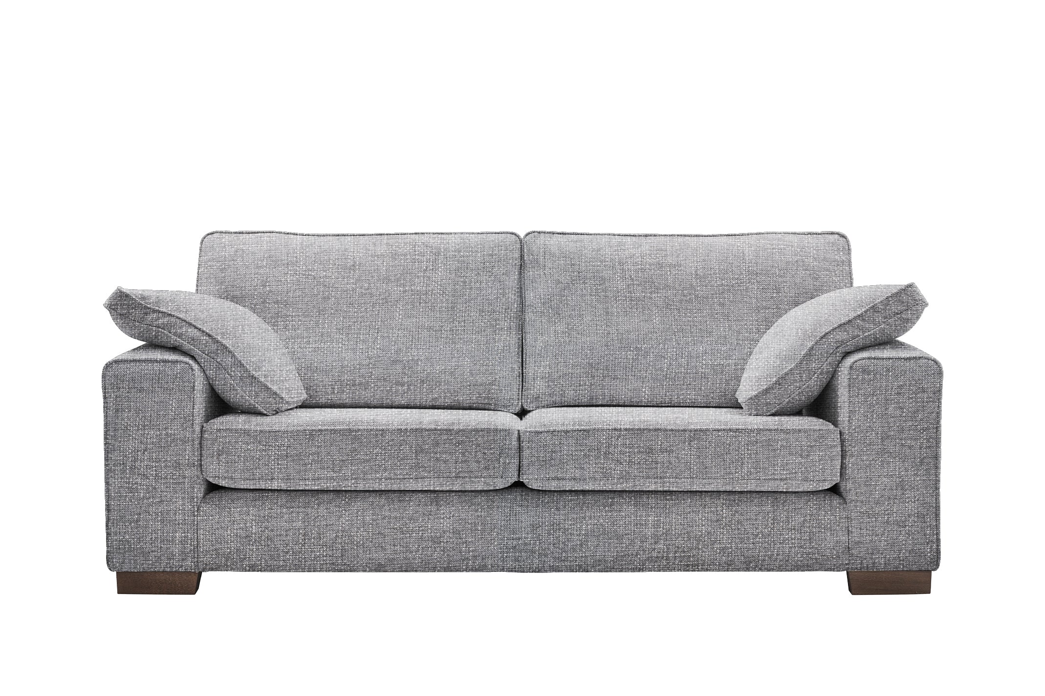 Denver 3 Seater Sofa Hopsack Platinum – SofaSofa