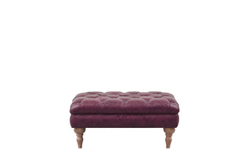 Earl | Bench Footstool | Vintage Oxblood