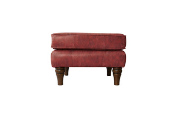 Taylor | Footstool | Vintage Oxblood