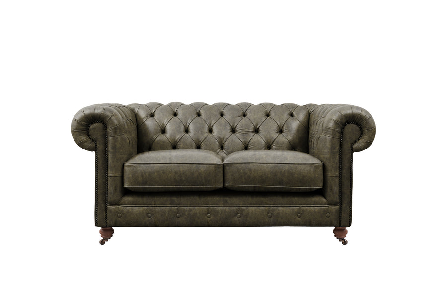 Grand Chesterfield | 2 Seater Sofa | Vintage Green