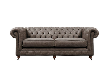 Grand Chesterfield | 3 Seater Sofa | Vintage Grey
