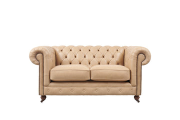Grand Chesterfield | 2 Seater Sofa | Milton Sand