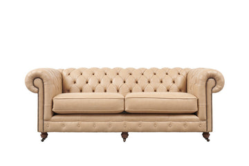 Grand Chesterfield | 3 Seater Sofa | Milton Sand