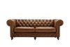 Grand Chesterfield | 3 Seater Sofa | Vintage Chestnut
