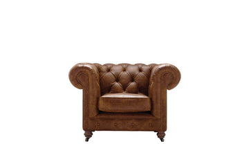 Grand Chesterfield | Club Chair | Vintage Chestnut