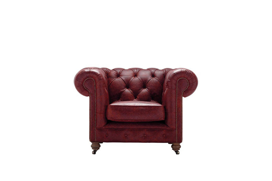 Grand Chesterfield | Club Chair | Vintage Oxblood