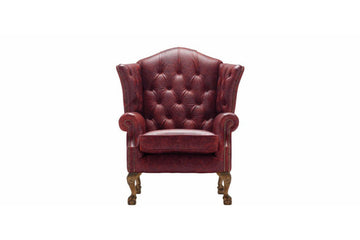 Grand Chesterfield | Highback Chair | Vintage Oxblood