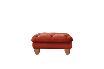 Grosvenor | Button Footstool | Opulence Sunset