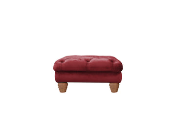 Grosvenor | Button Footstool | Opulence Shiraz