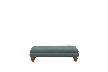 Grosvenor | Plain Bench Footstool | Orly Teal