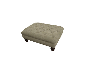 Grosvenor | Button Bench Footstool | Orly Natural