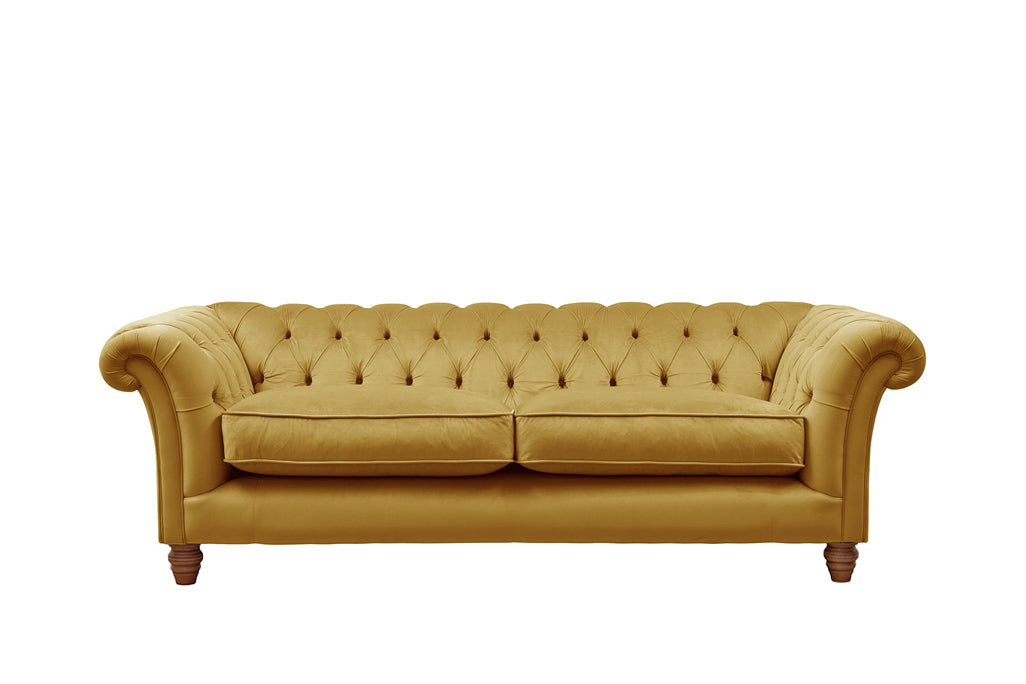 Grosvenor 3 Seater Sofa Opulence Saffron – SofaSofa