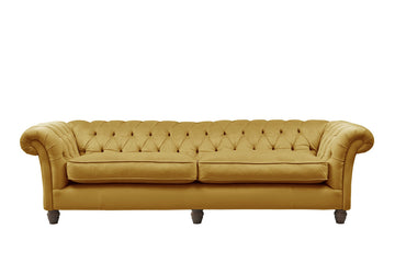 Grosvenor | 4 Seater Sofa | Opulence Saffron