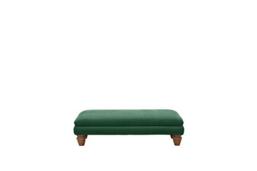 Grosvenor | Plain Bench Footstool | Opulence Emerald