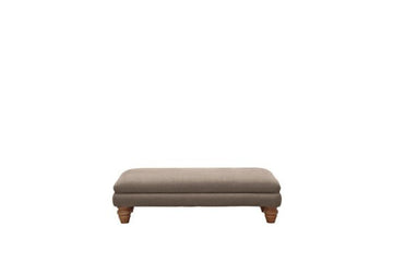 Grosvenor | Plain Bench Footstool | Opulence Mink