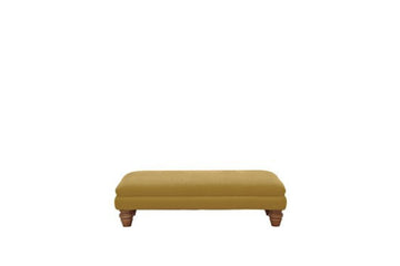 Grosvenor | Plain Bench Footstool | Opulence Saffron