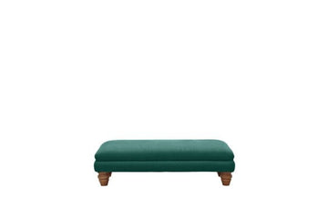 Grosvenor | Plain Bench Footstool | Opulence Teal