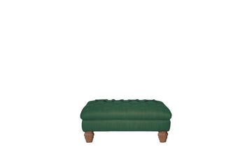 Grosvenor | Button Bench Footstool | Opulence Emerald