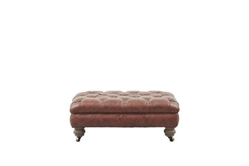 Lincoln | Bench Footstool | Vintage Chestnut