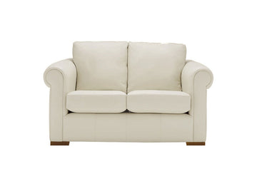 Scala | 2 Seater Leather Sofa | Softgrain White