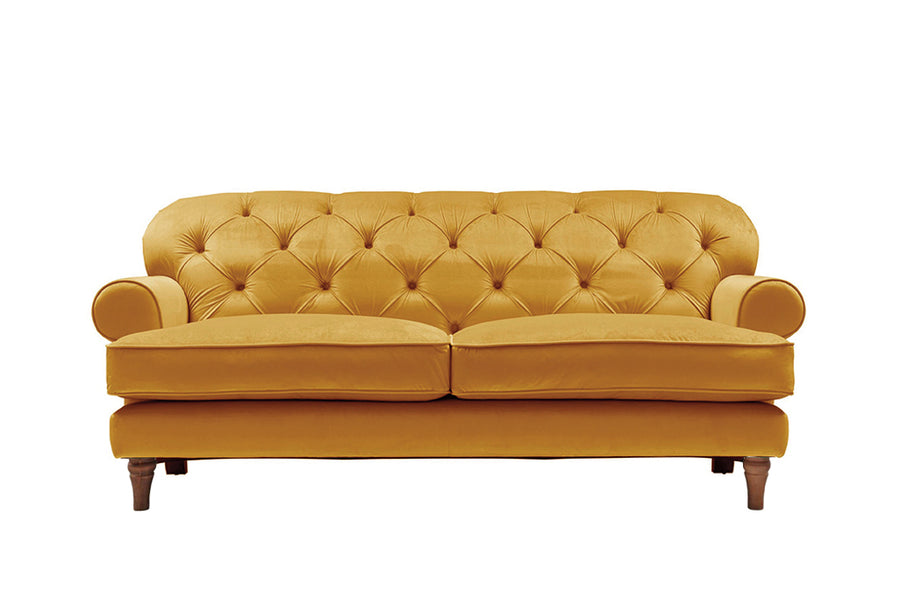 Mia | 3 Seater Sofa | Opulence Saffron