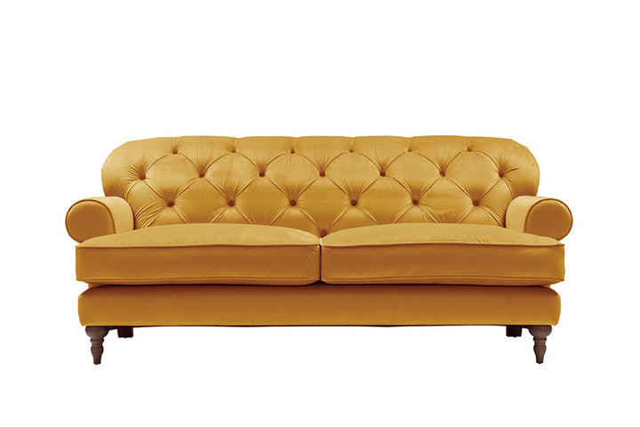 Mia 3 Seater Sofa Opulence Saffron – SofaSofa