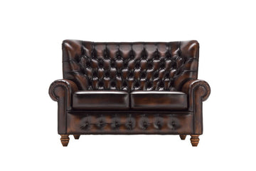 Monk | 2 Seater Sofa | Antique Brown