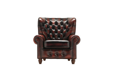 Monk | Highback Chair | Antique Red