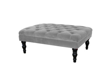 Morgan | Button Bench Footstool | Manolo Mist