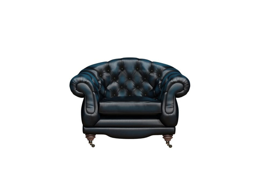 Regent | Club Chair | Antique Blue