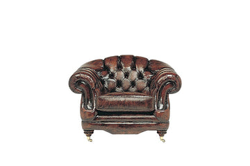Regent | Club Chair | Antique Brown