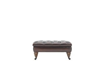 Regent | Bench Footstool | Antique Brown