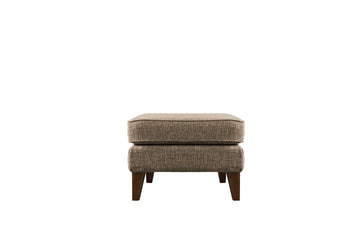 Tate | Footstool | Isla Tweed Bark