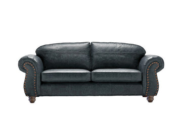 Burlington | Large Leather Sofa | Vintage Slate