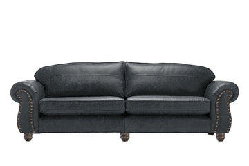 Burlington | Grand Leather Sofa | Vintage Slate