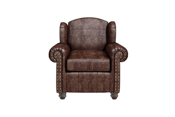 Burlington | Leather Highback Chair | Vintage Rosewood