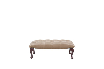 Chesterfield | Queen Anne Bench Footstool | Milton Sand