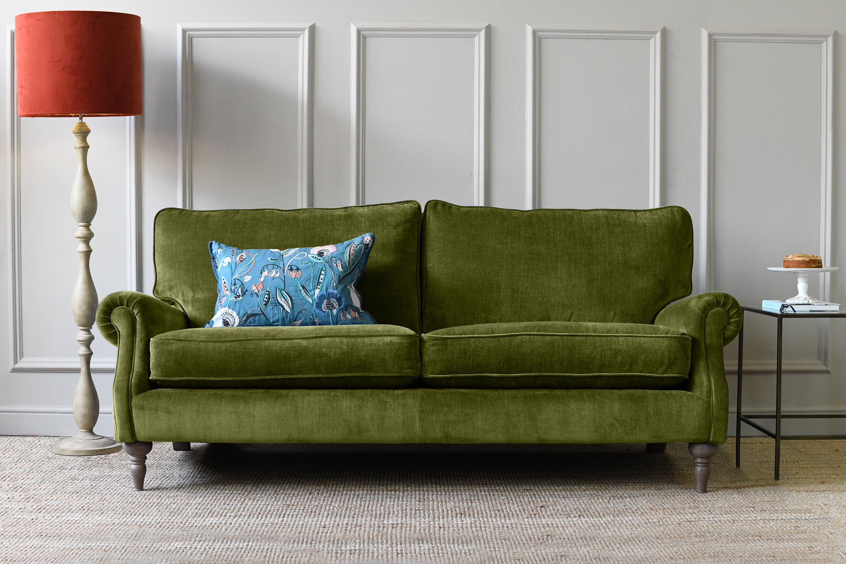 Harper 3 Seater Sofa Manolo Olive – SofaSofa